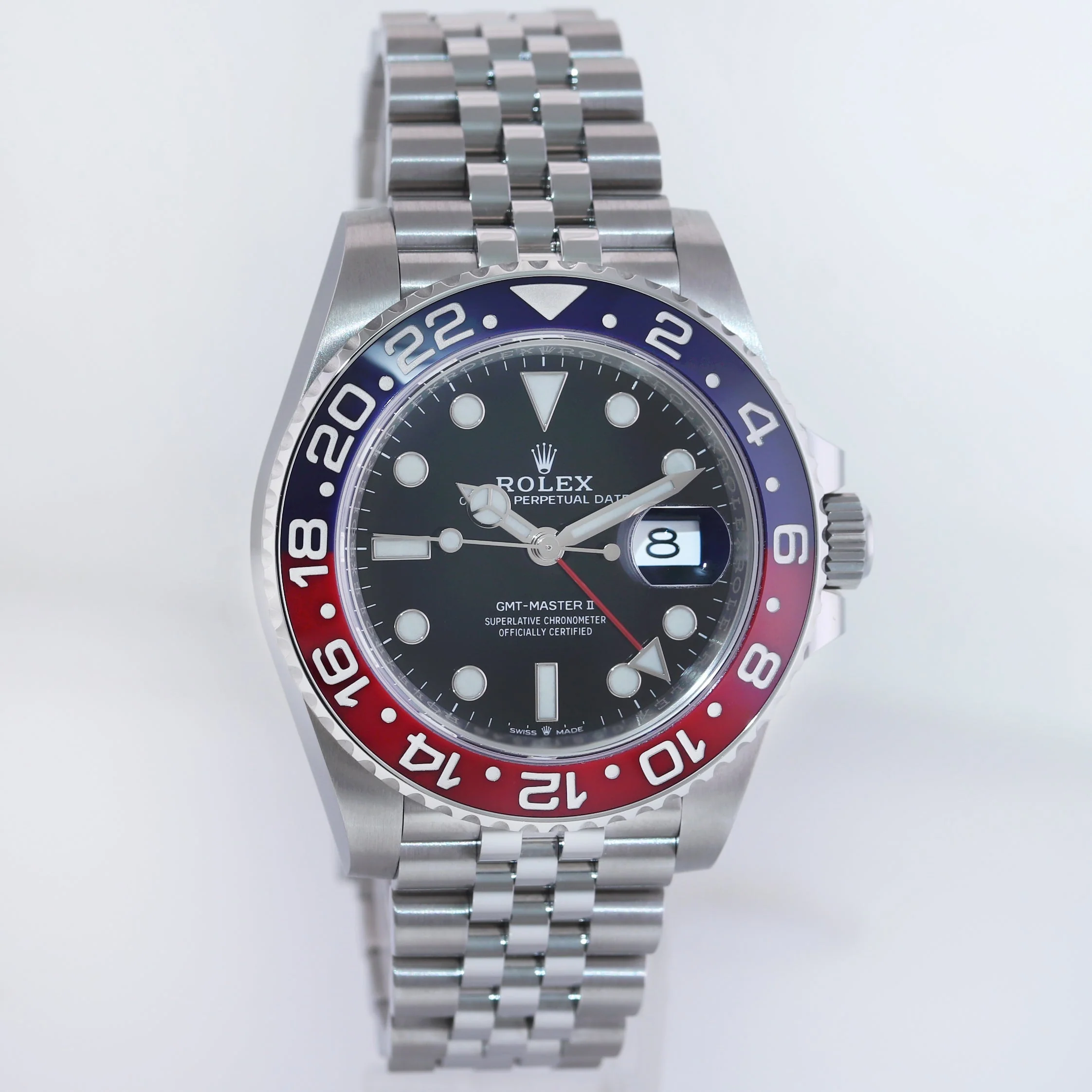 MINT 2018 PAPERS Rolex 126710BLRO GMT Master II PEPSI Red Blue Jubilee Ceramic Watch - Image 3