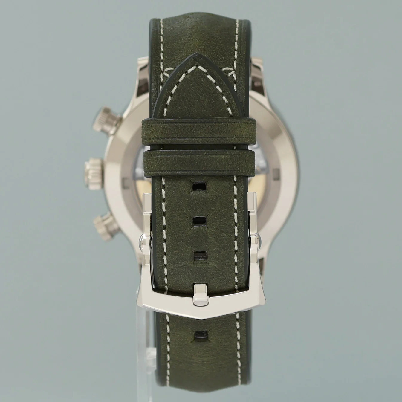 2024 New PAPERS Patek Philippe 5924G Green White Gold Travel Time Leather 42mm Watch - Image 5