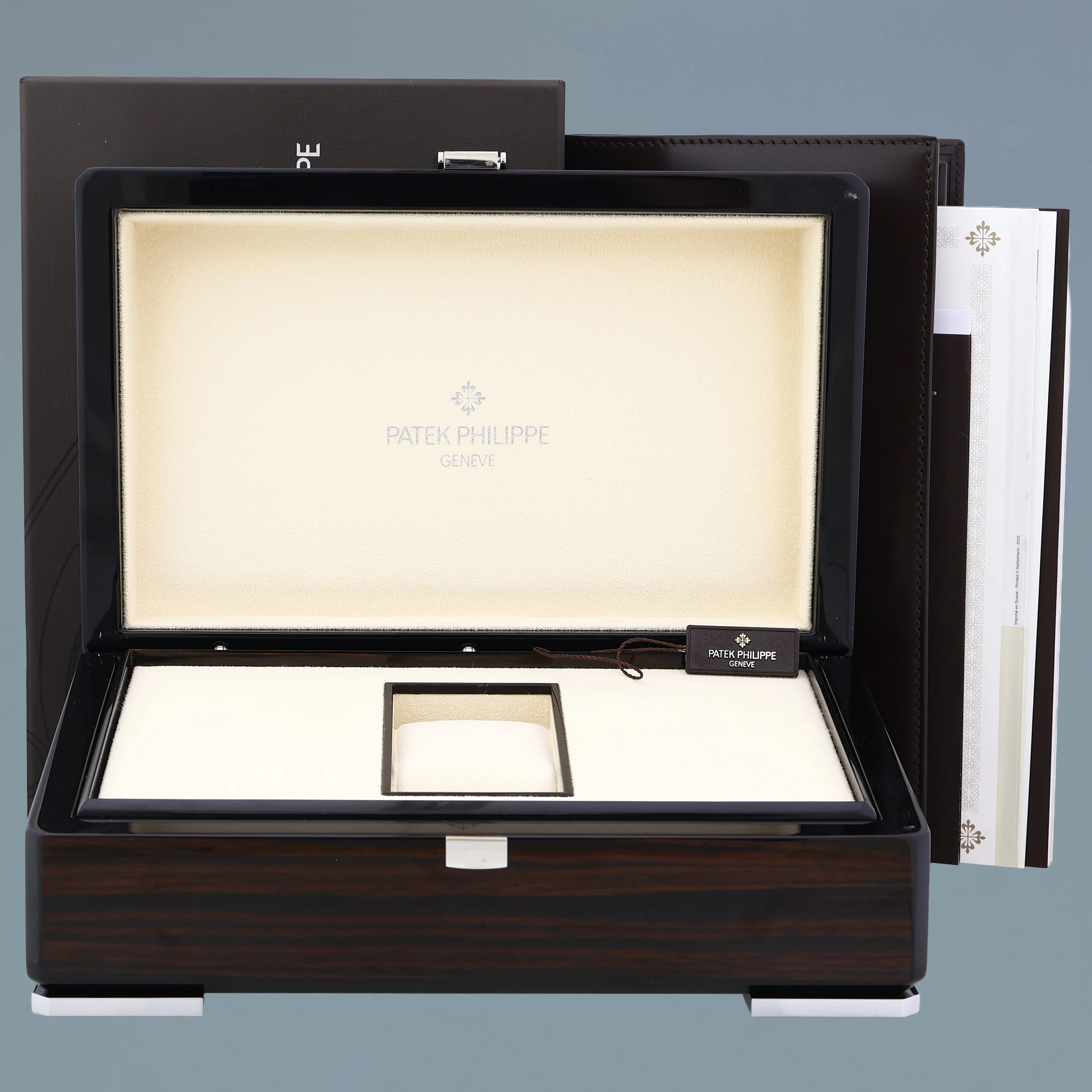 2024 New PAPERS Patek Philippe 5924G Green White Gold Travel Time Leather 42mm Watch - Image 7