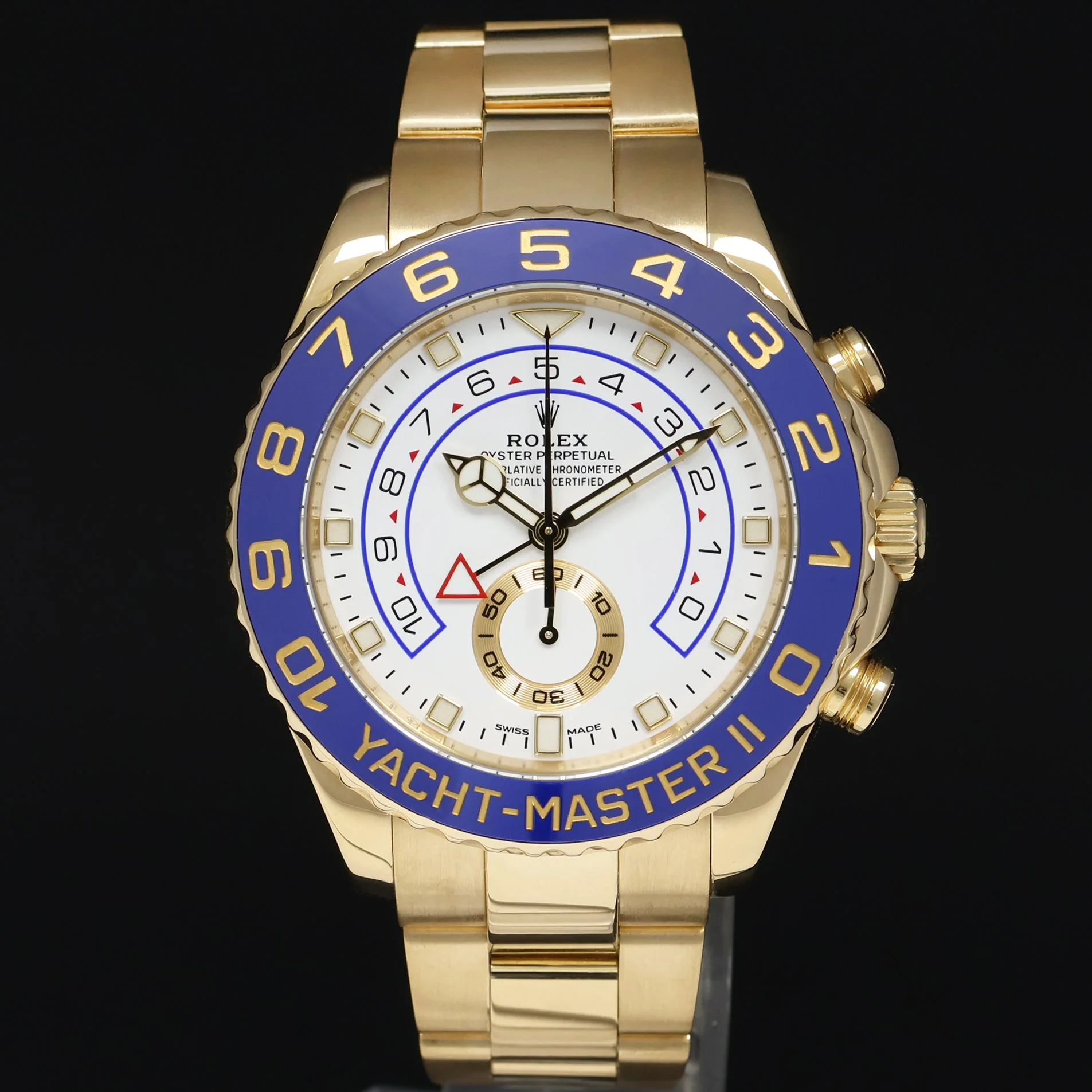 MINT 2022 MERCEDES HANDS Rolex Yacht-Master 2 Yellow Gold 44mm 116688 Watch Box - Image 2