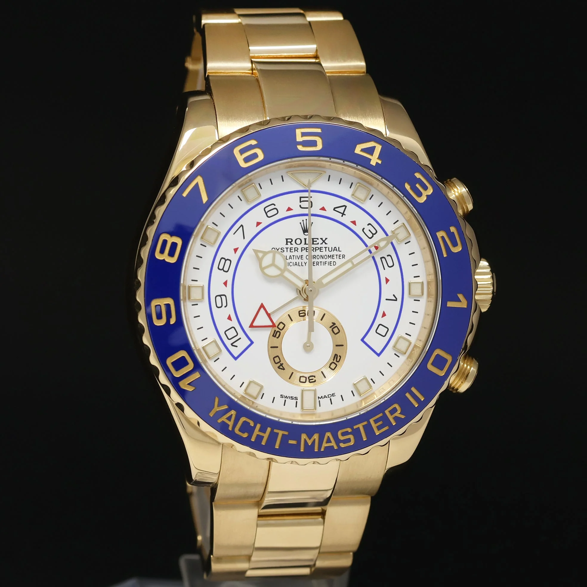 MINT 2022 MERCEDES HANDS Rolex Yacht-Master 2 Yellow Gold 44mm 116688 Watch Box - Image 3