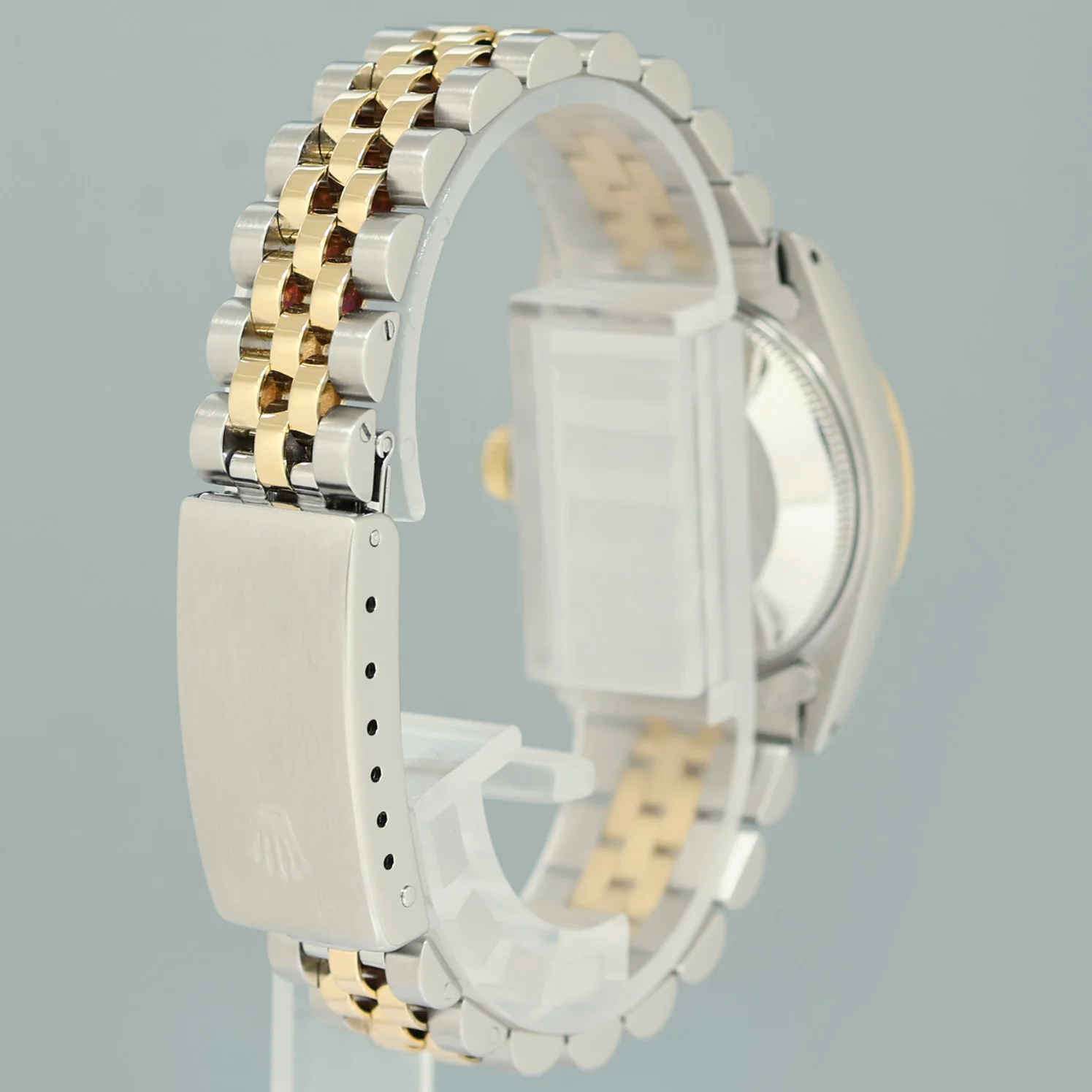 2018 RSC PAPERS Ladies Rolex 68273 Two Tone Gold White Roman Steel 31mm Watch - Image 5