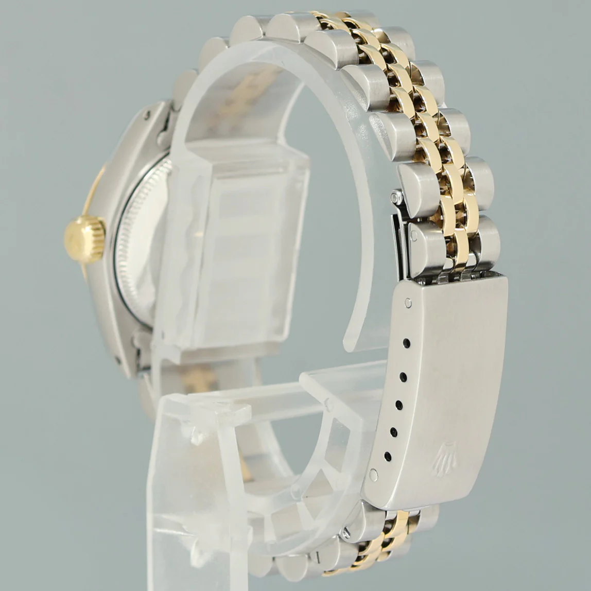 MINT Ladies Rolex DateJust 26mm 69173 White Roman Two Tone Yellow Gold Jubilee Watch - Image 5