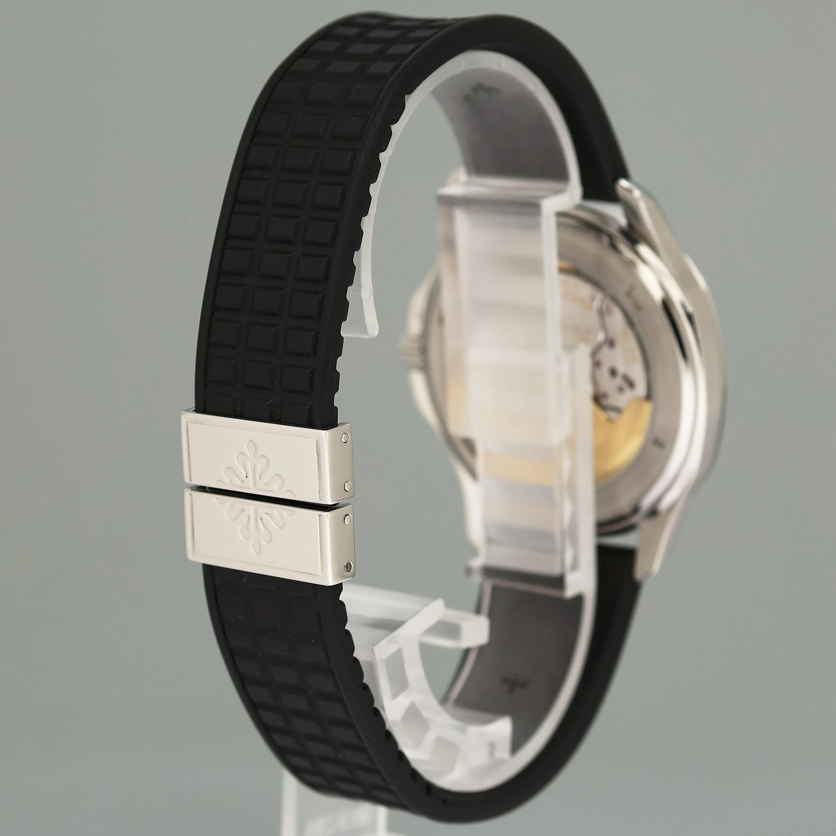 MINT PAPERS Patek Philippe Steel Aquanaut Black Rubber JUMBO 5065 38mm Tritium Watch - Image 6