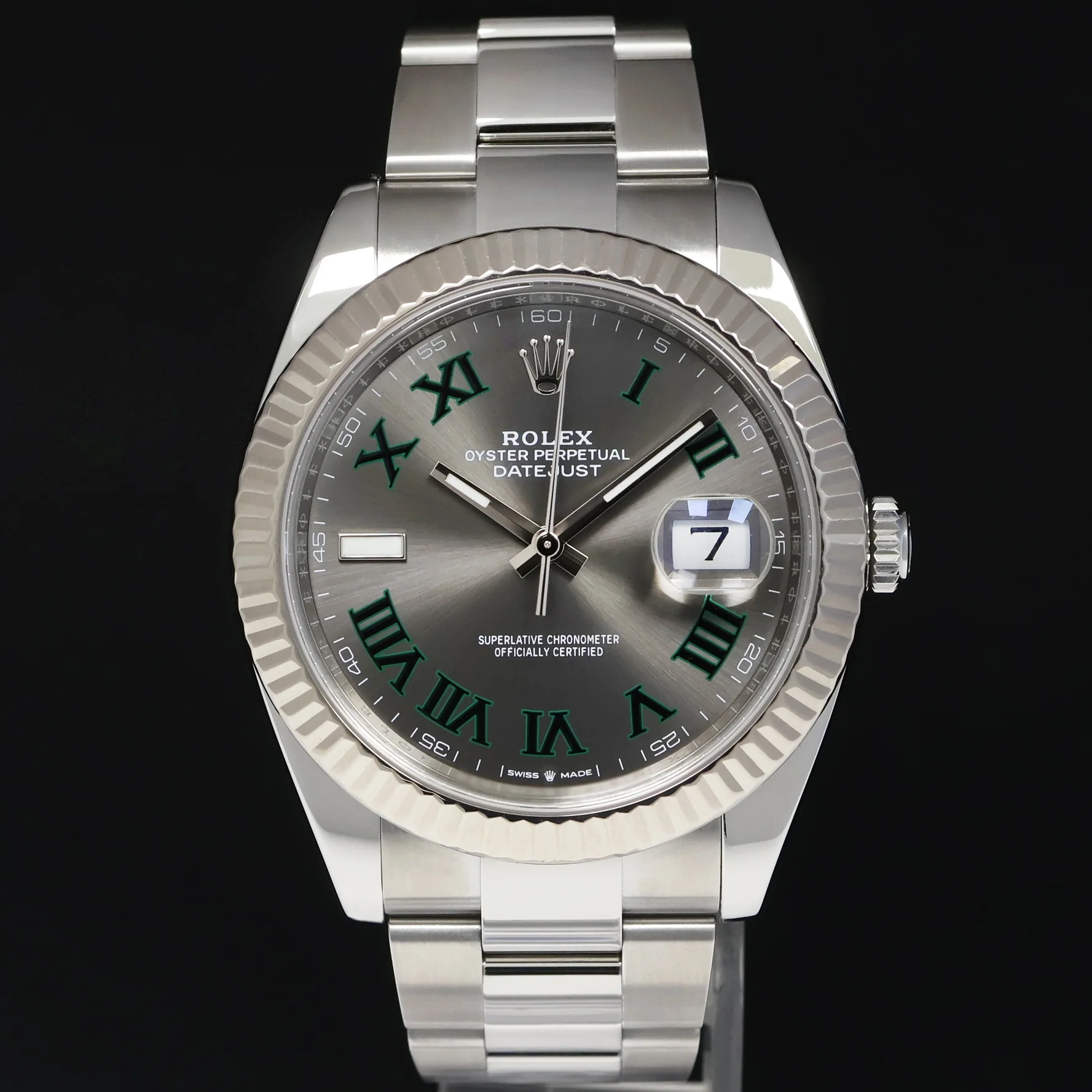 MINT PAPERS Rolex 126334 DateJust 41 Wimbledon Dial Fluted Oyster Band Watch Box - Image 2