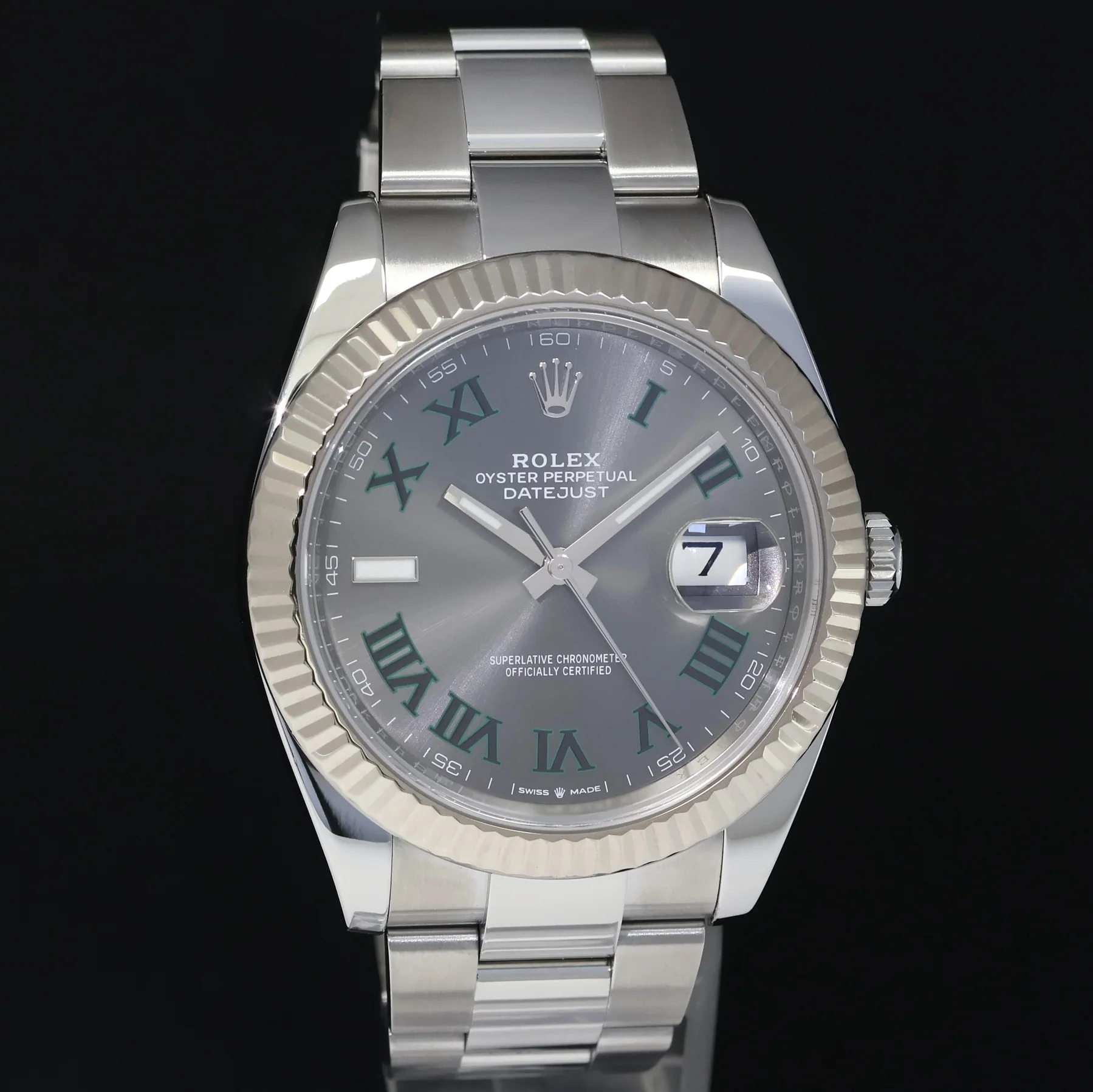 MINT PAPERS Rolex 126334 DateJust 41 Wimbledon Dial Fluted Oyster Band Watch Box - Image 3