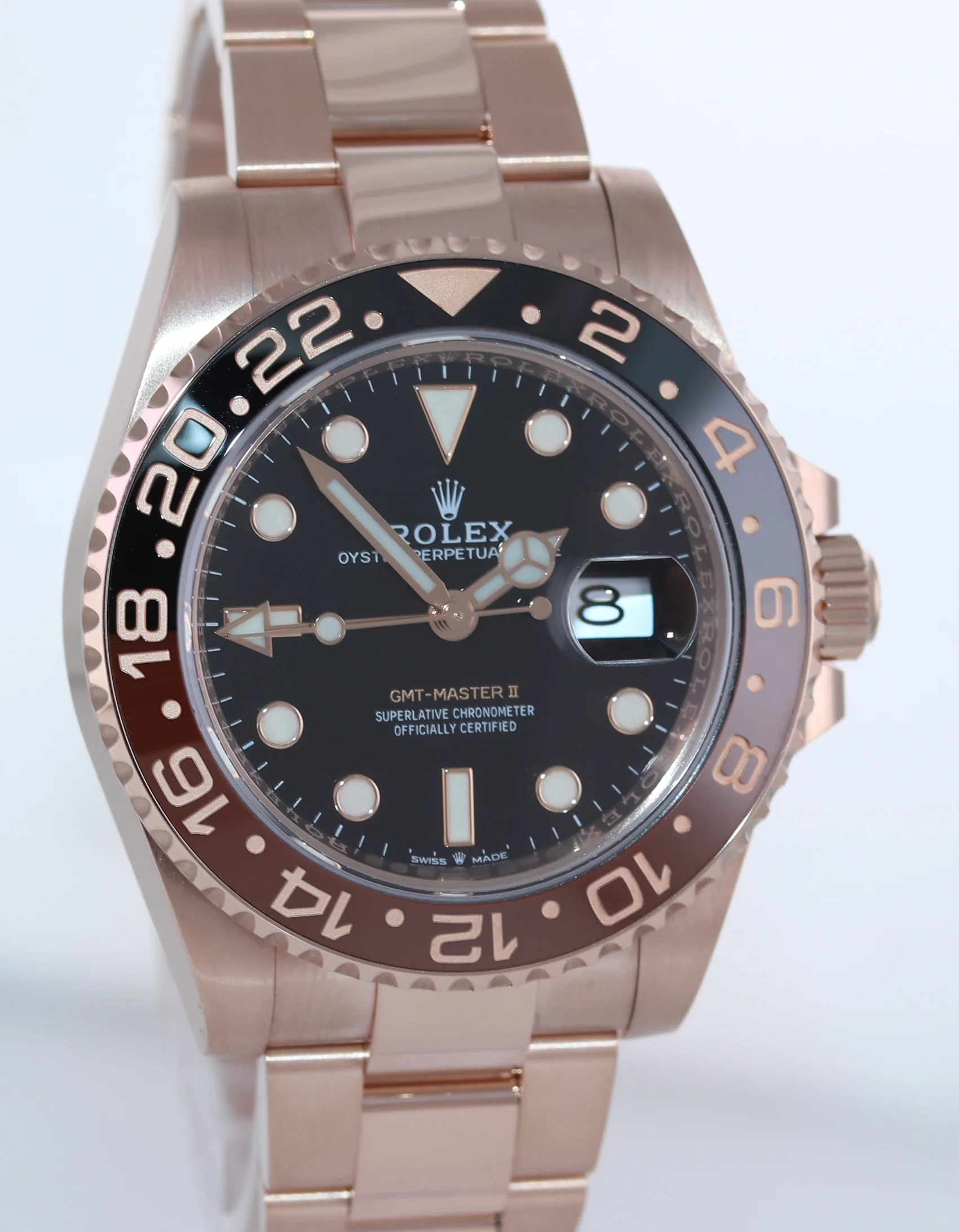 MINT PAPERS Rolex 126715CHNR GMT Master II Rose Gold Ceramic Root Beer Watch Box - Image 3