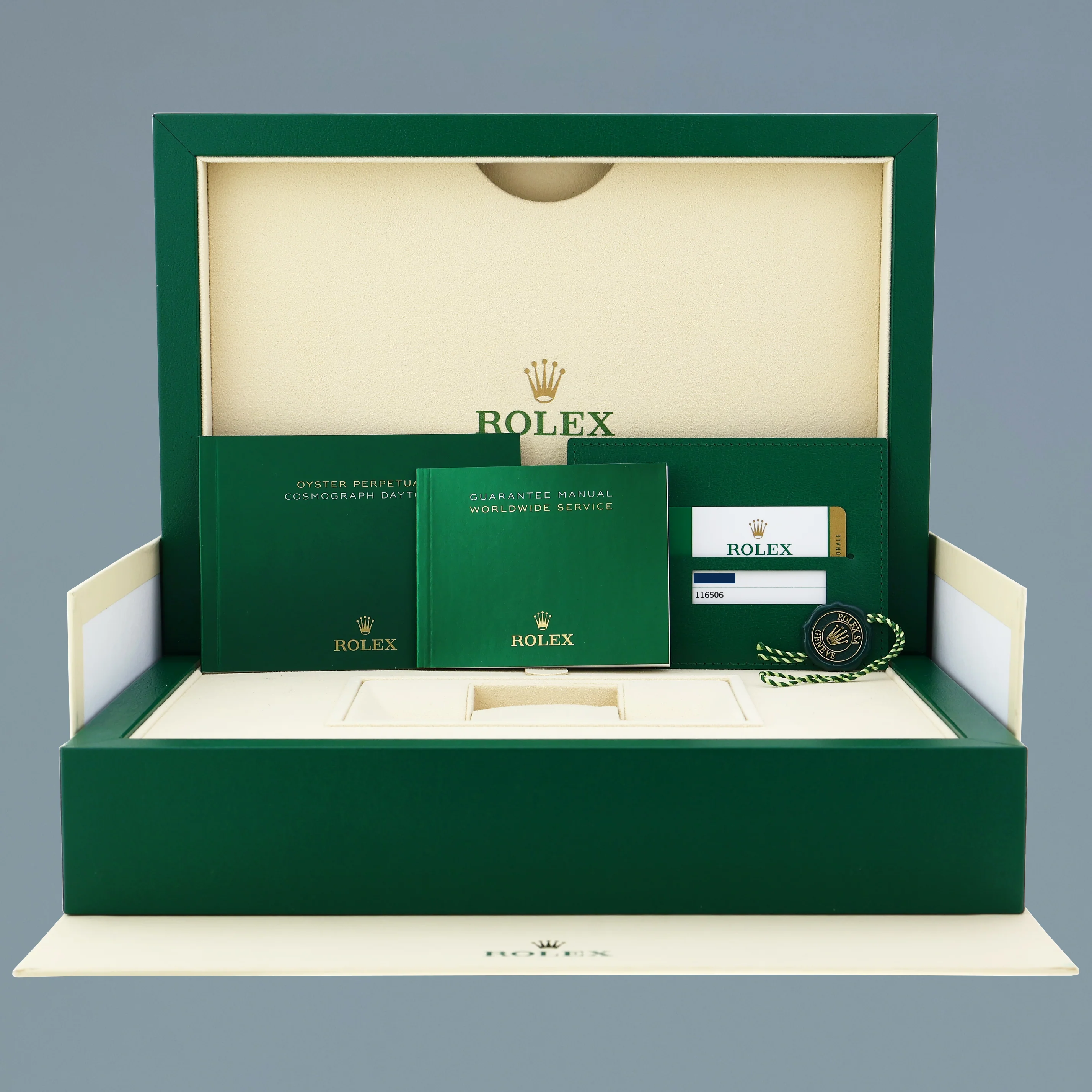 MINT PAPERS Rolex Daytona 116506 Platinum Glacier Ice Blue Ceramic Watch Box - Image 7