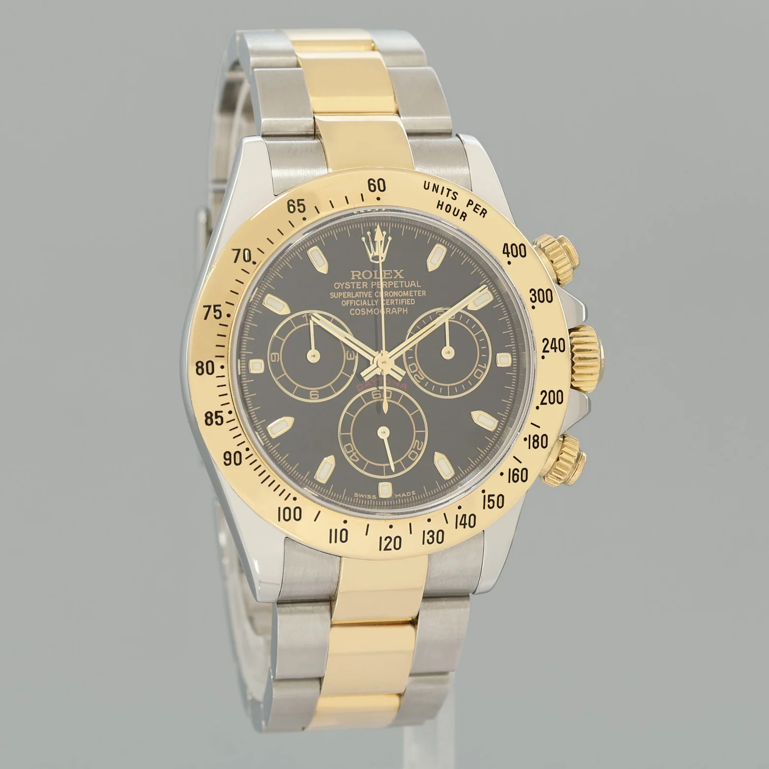 MINT Rolex Daytona 116523 Chronograph Black Steel Yellow Gold Two Tone Watch Box - Image 3