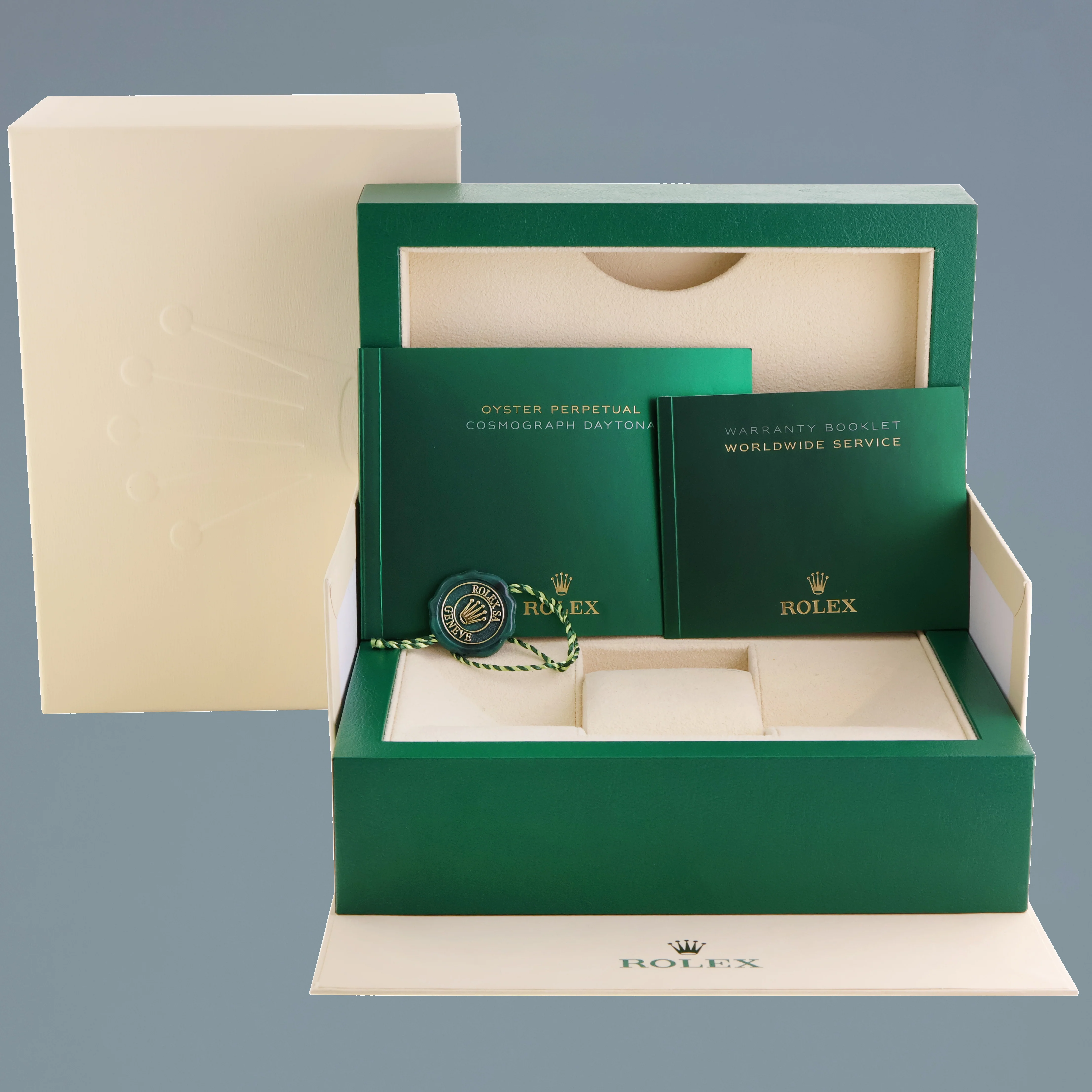 MINT Rolex Daytona 116523 Chronograph Black Steel Yellow Gold Two Tone Watch Box - Image 7