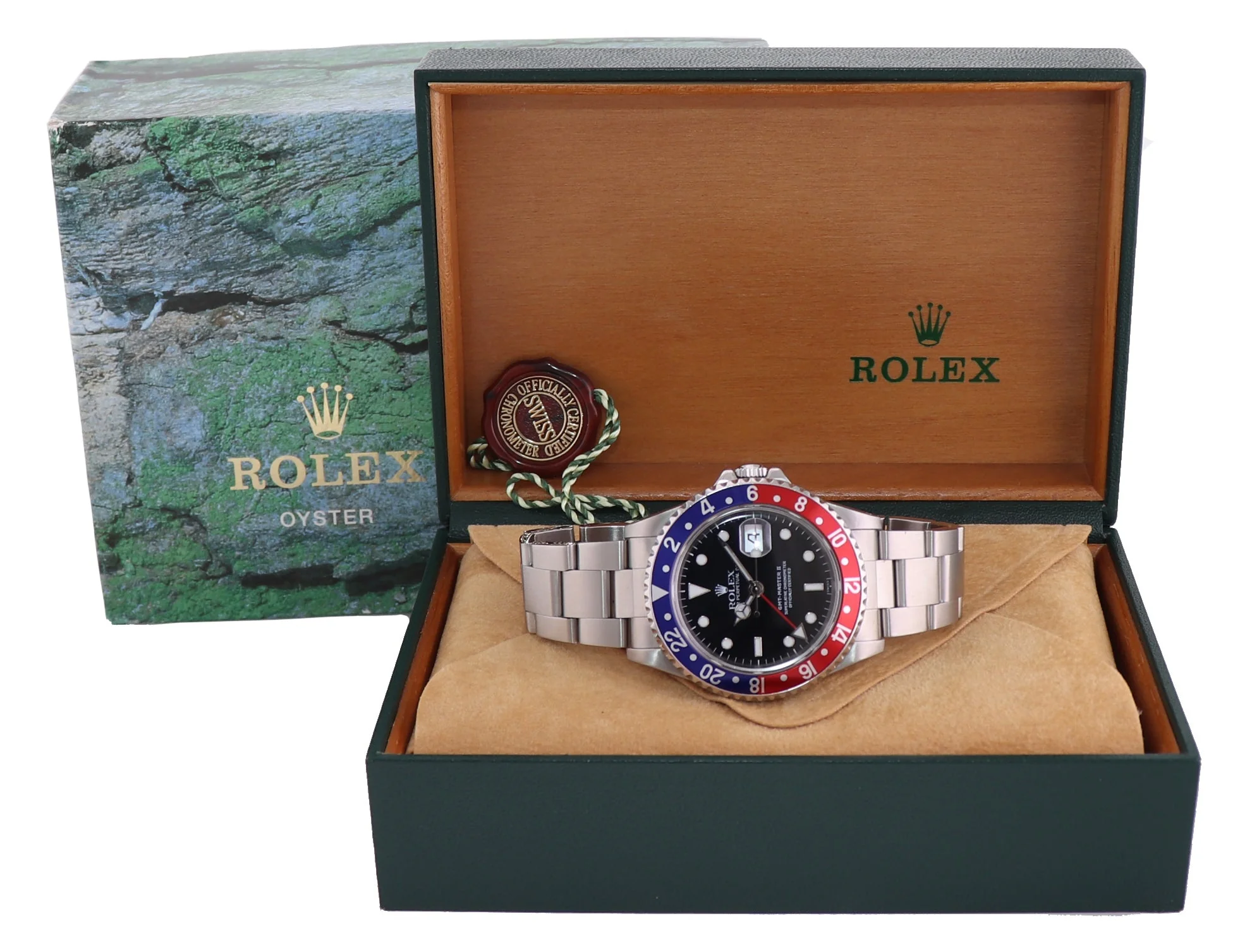 MINT Rolex GMT-Master II Pepsi Blue Red Steel 16700 40mm Watch Box - Image 6