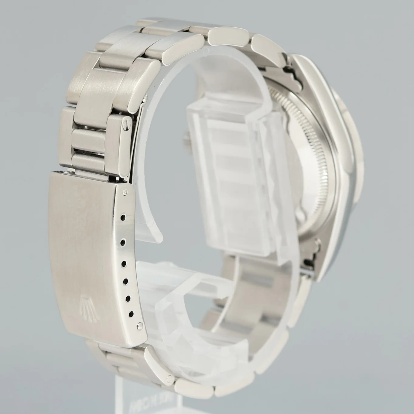 MINT Rolex Oyster Perpetual Date 34mm 15210 Steel Grey Stick Watch Box - Image 4
