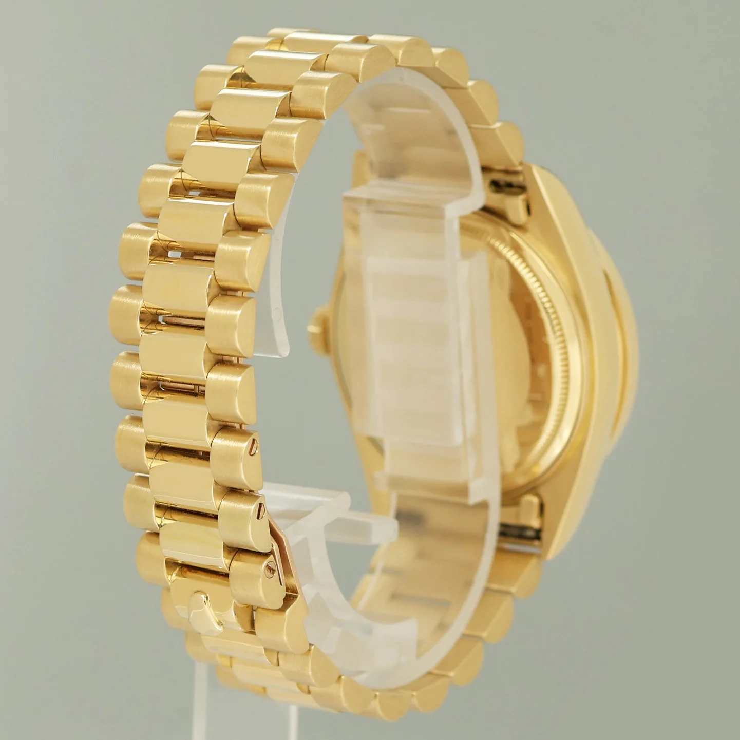 MINT Rolex President Day-Date White Diamond 18038 Quickset Yellow Gold Watch Box - Image 4