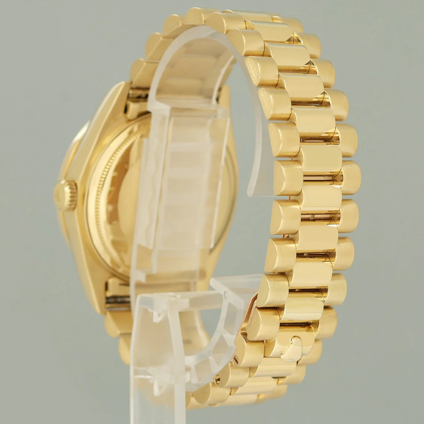 MINT Rolex President Day-Date White Diamond 18038 Quickset Yellow Gold Watch Box - Image 5