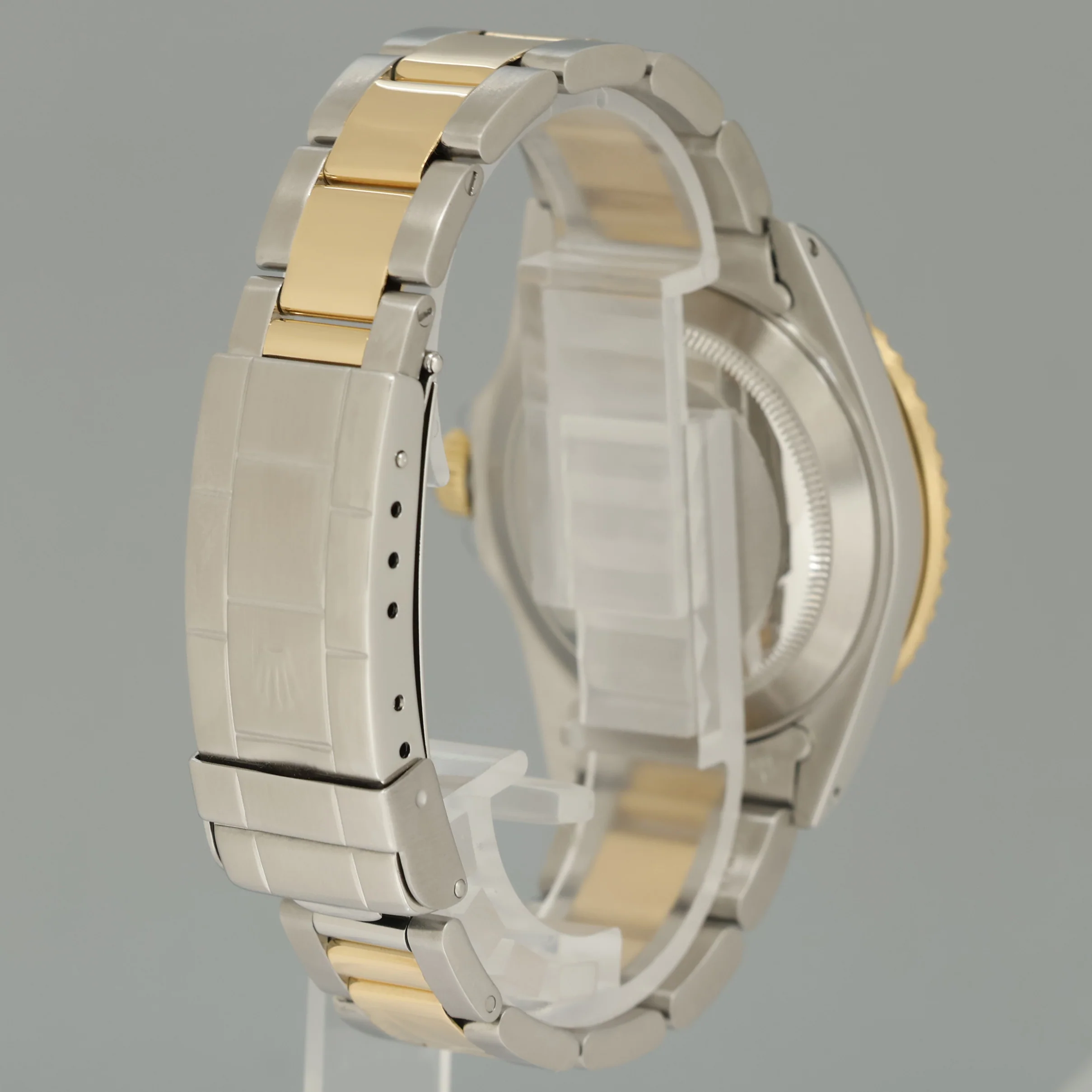 MINT Rolex Submariner 16613 Two Tone Yellow Gold Blue Serti Diamond 40mm Watch Box - Image 6