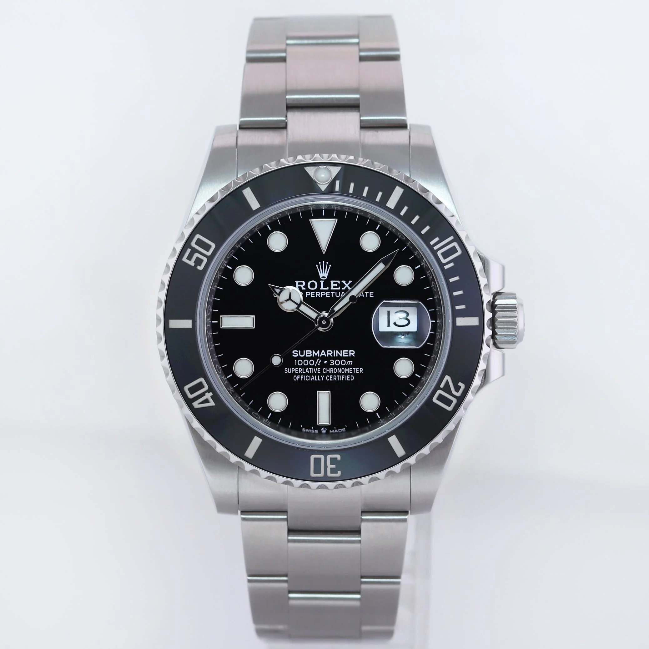 NEW PAPERS Rolex 126610LN Submariner 41mm Black Dial Ceramic Watch Box - Image 2