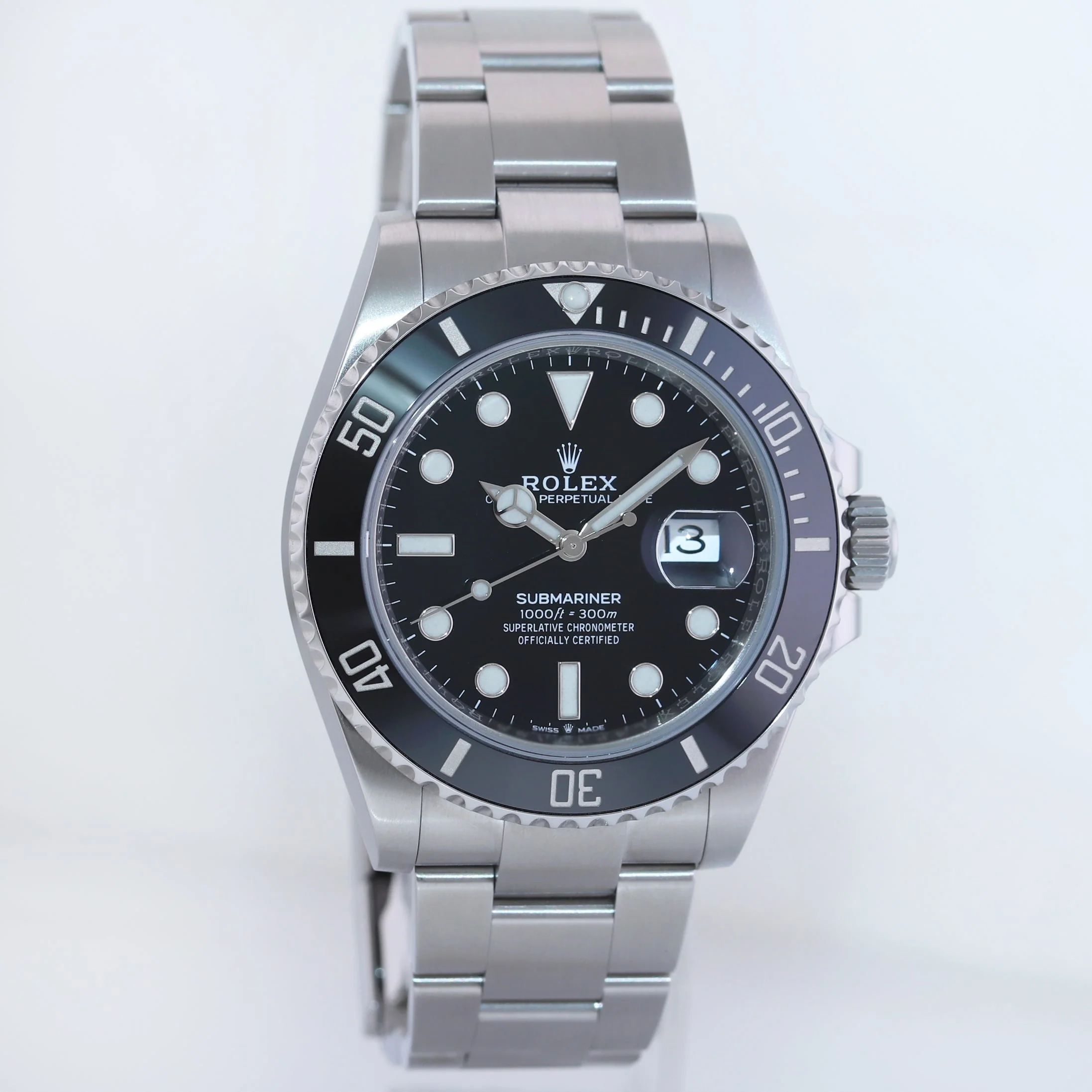 NEW PAPERS Rolex 126610LN Submariner 41mm Black Dial Ceramic Watch Box - Image 3