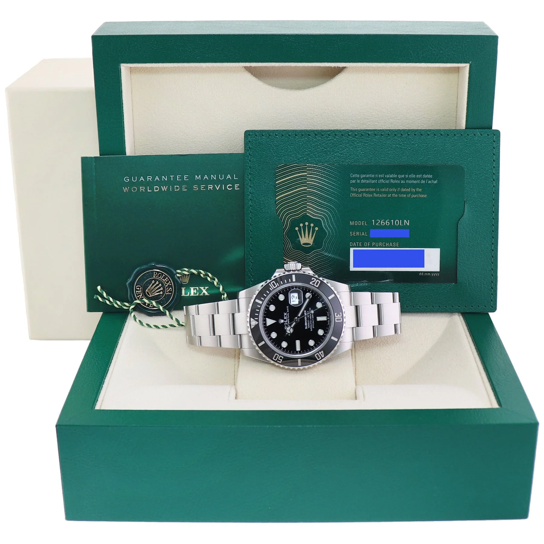NEW PAPERS Rolex 126610LN Submariner 41mm Black Dial Ceramic Watch Box - Image 8