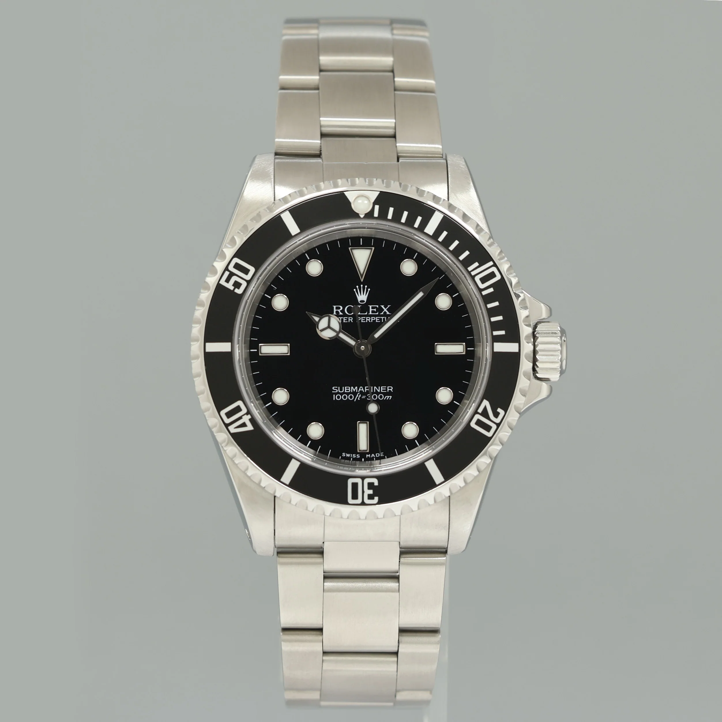 PAPERS 2000 MINT Rolex Submariner No-Date 2 Line Dial 14060 Steel Black Watch Box - Image 2