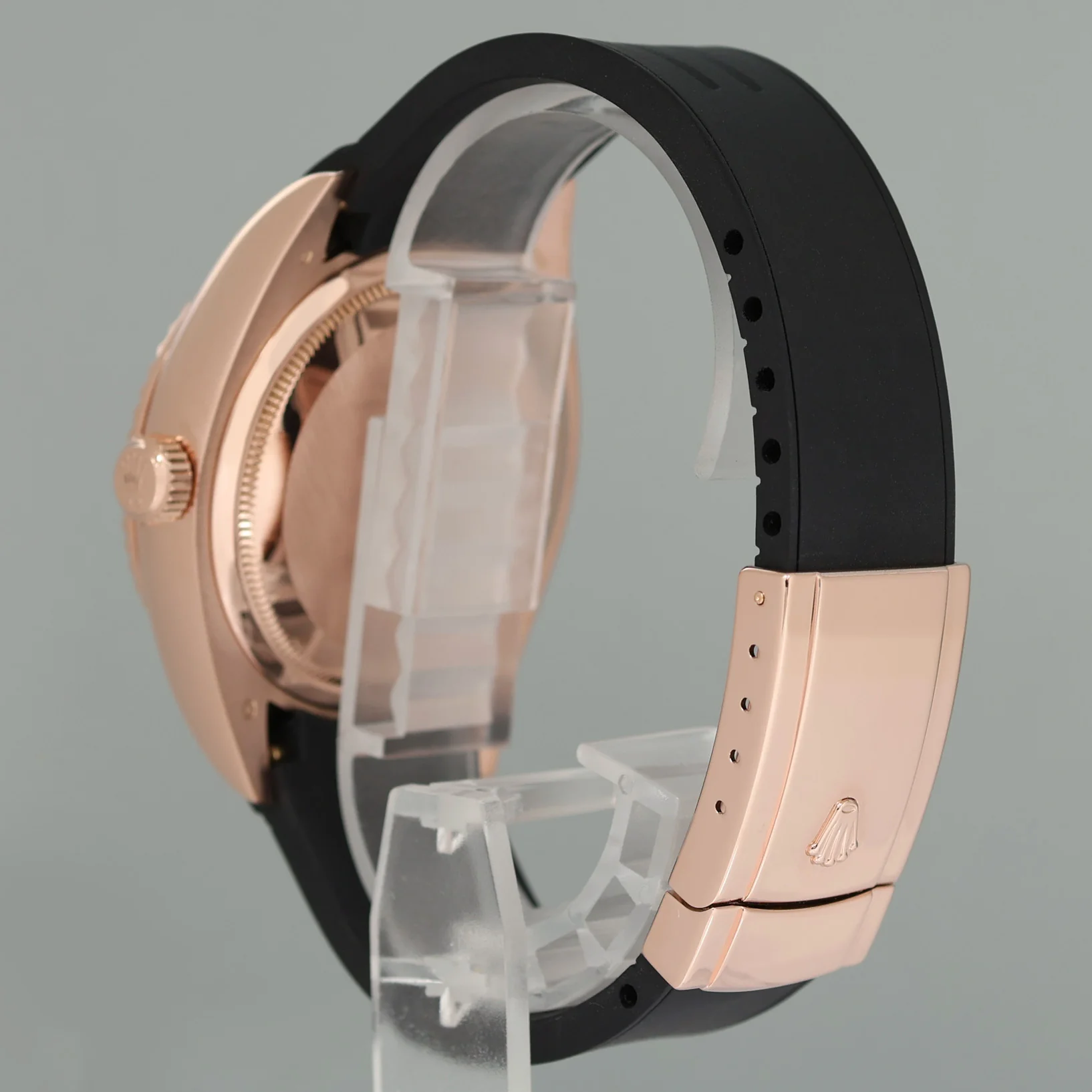 MINT ROLEX SKY DWELLER ROSE GOLD 326135 CHOCOLATE 42MM RUBBER WATCH BOX - Image 4