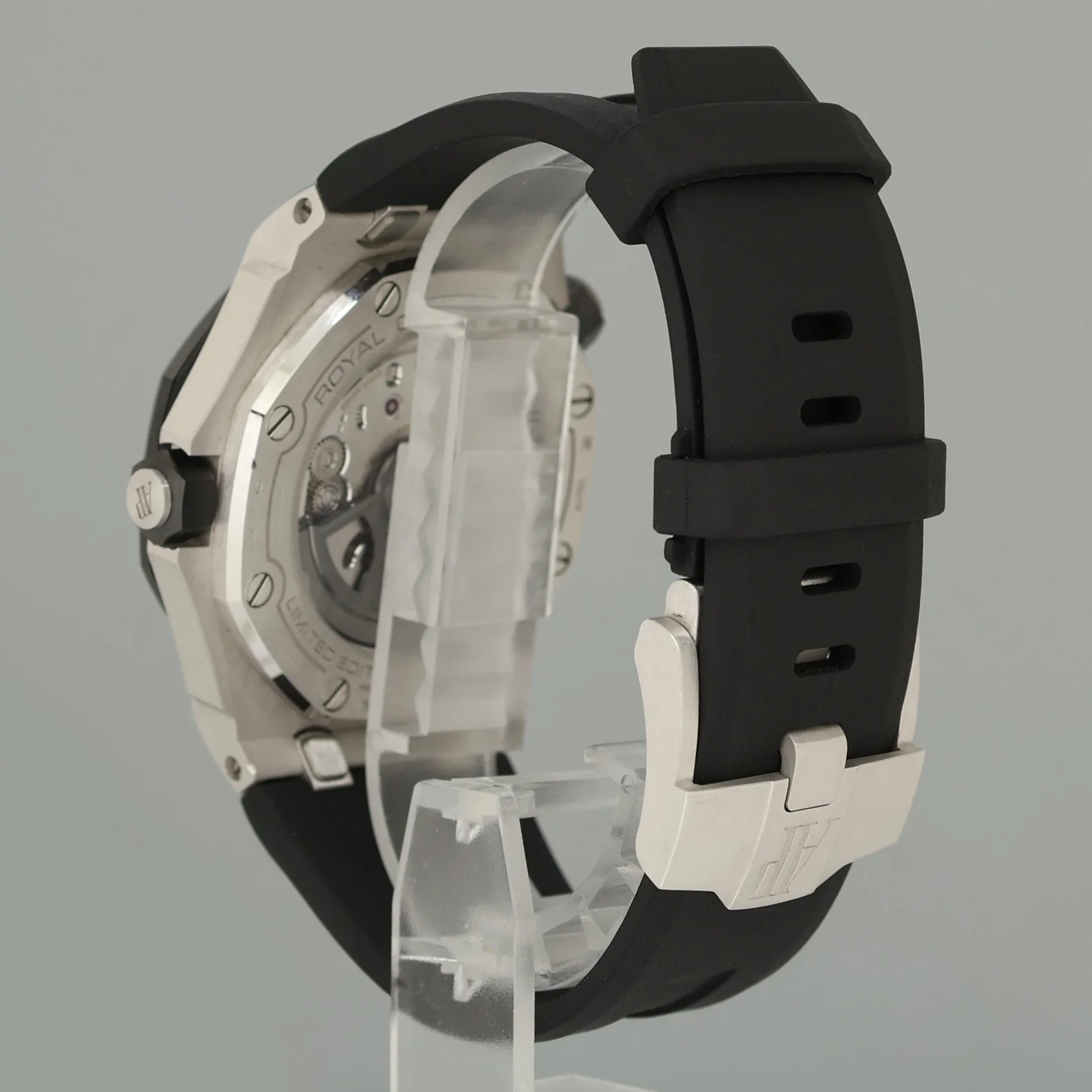 PAPERS Audemars Piguet Royal Oak Offshore White Gold Black 42mm 15720CN Watch - Image 4
