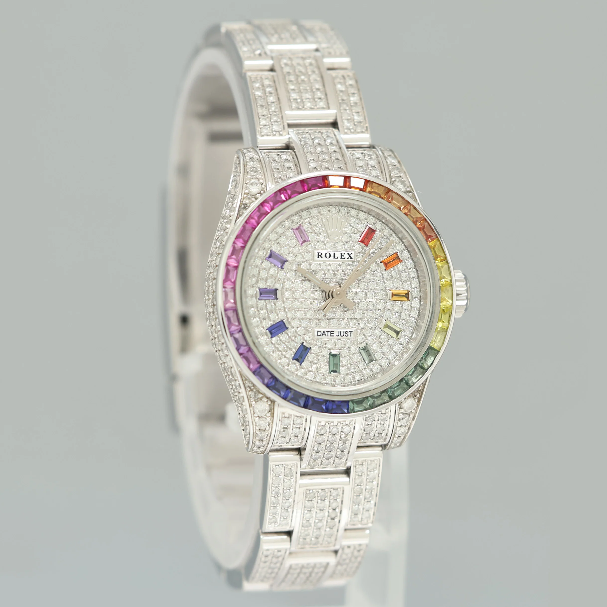 PAPERS DIAMOND SAPPHIRE Rolex Oyster Perpetual 26mm Diamond Dial 176200 Watch Box - Image 3