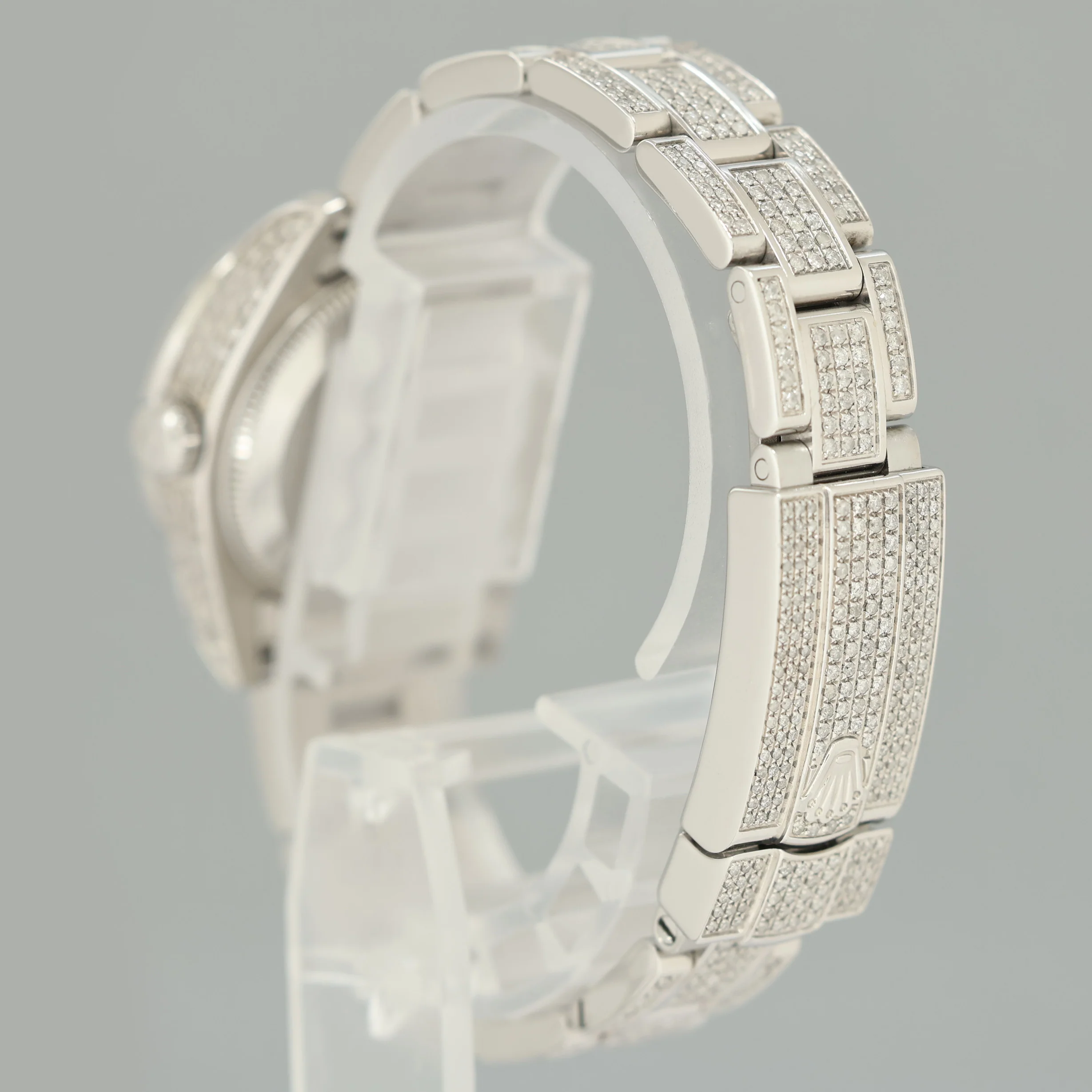 PAPERS DIAMOND SAPPHIRE Rolex Oyster Perpetual 26mm Diamond Dial 176200 Watch Box - Image 4