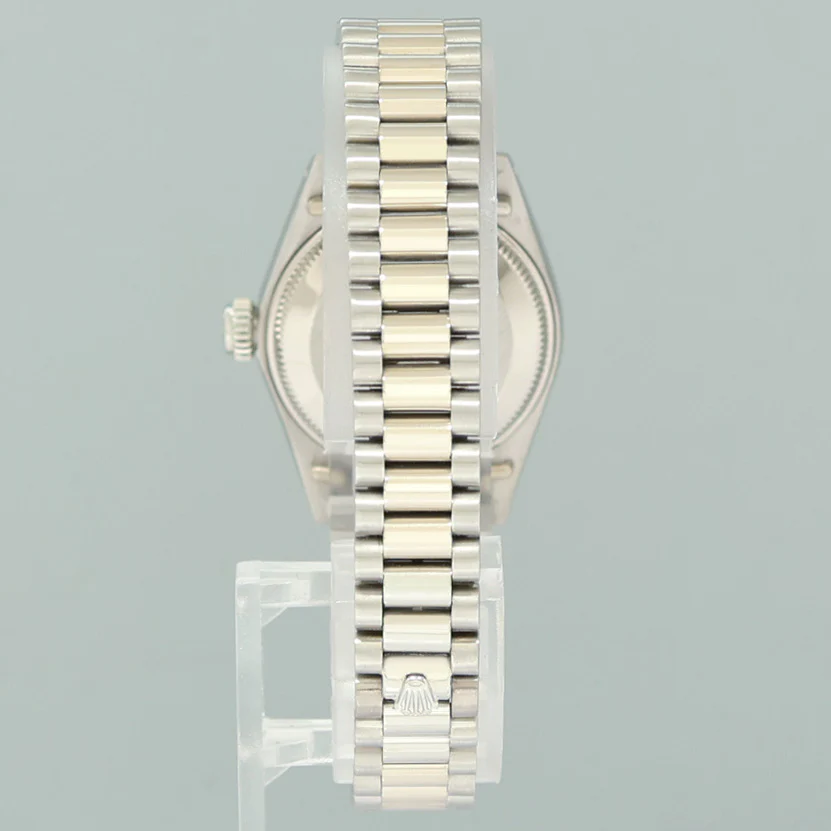 PAPERS Ladies Rolex DateJust Silver Sigma President 26mm 6917 White Gold Watch Box - Image 5