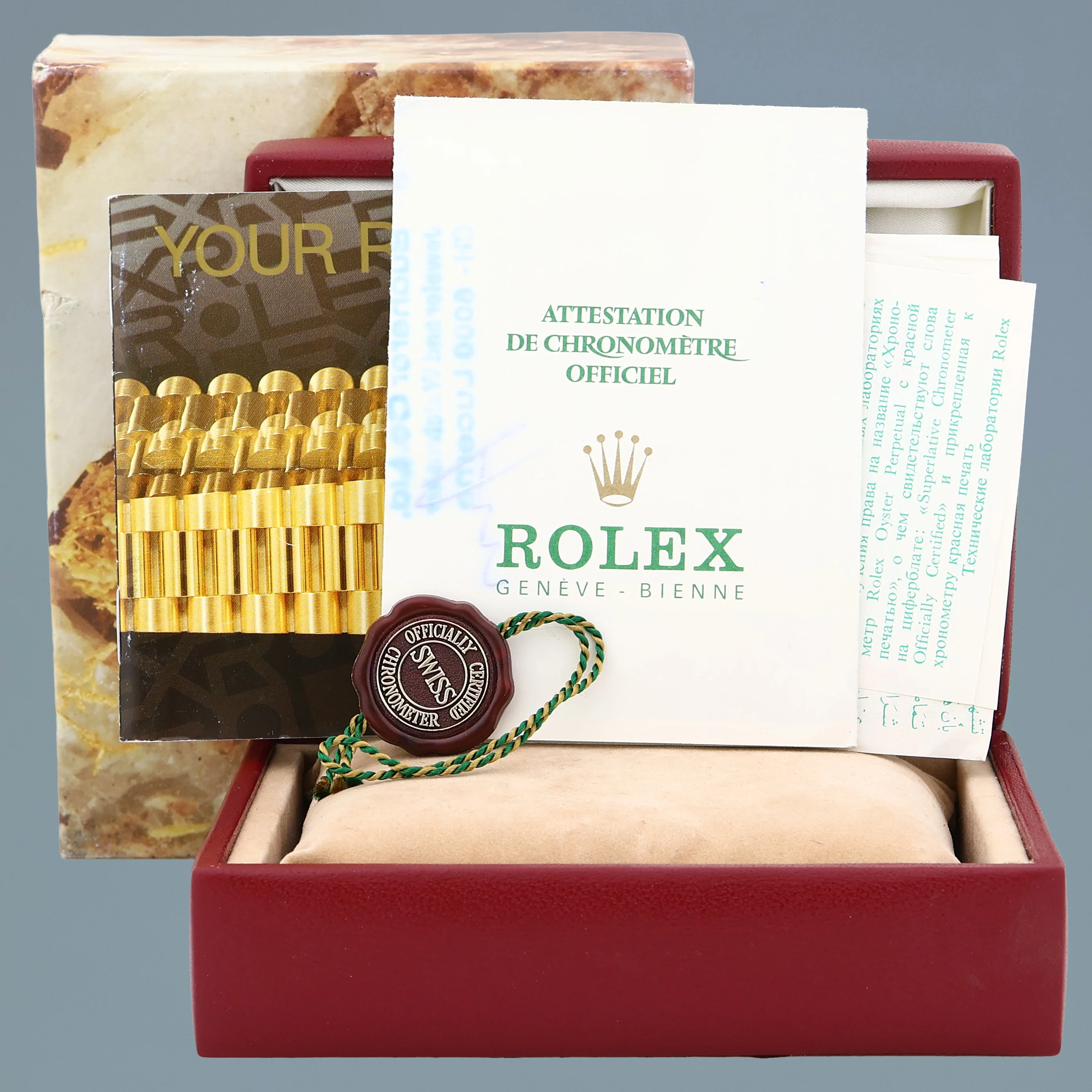 PAPERS Ladies Rolex DateJust Silver Sigma President 26mm 6917 White Gold Watch Box - Image 7