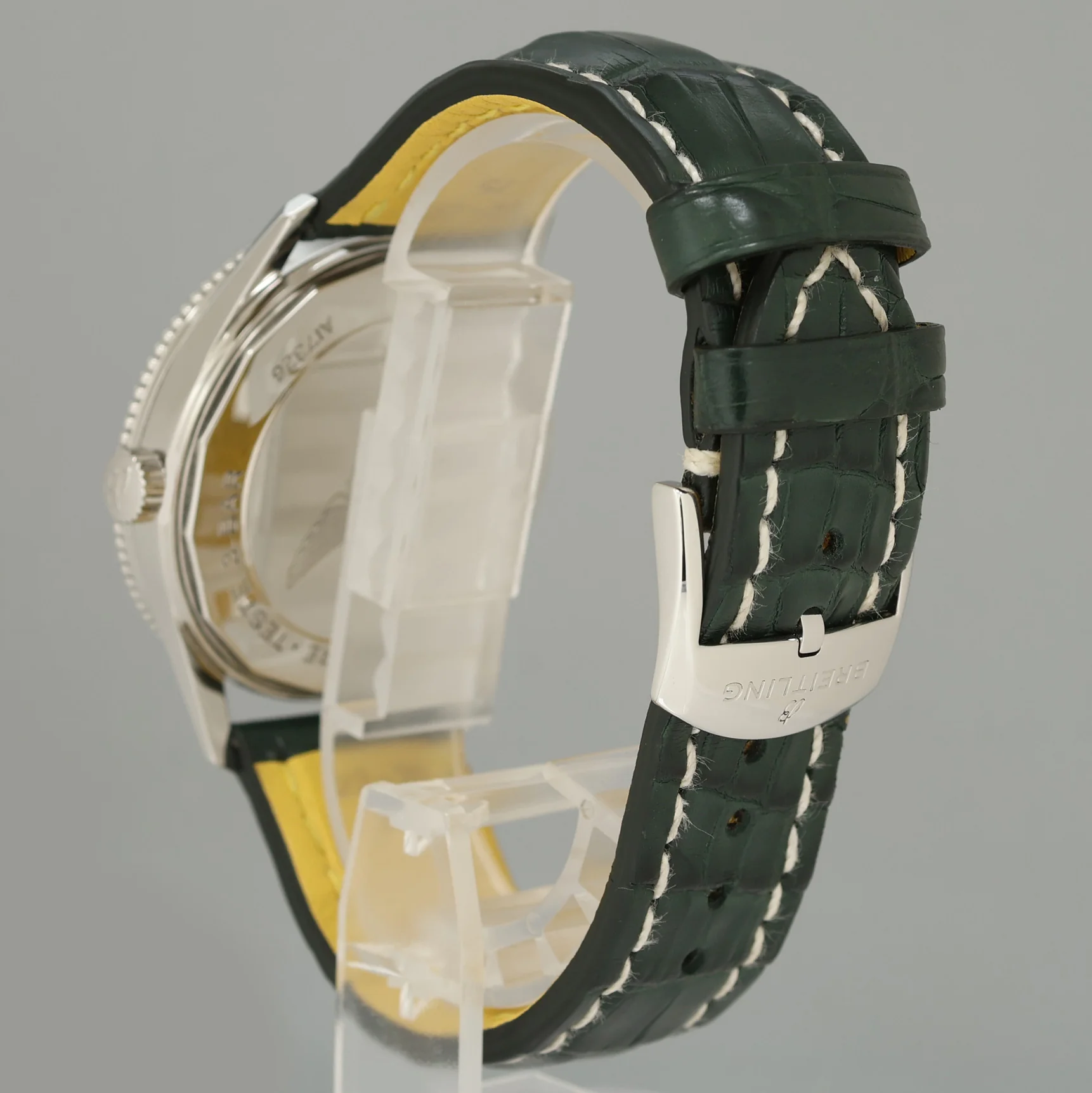 2022 PAPERS MINT BREITLING NAVITIMER 41 GREEN DIAL A17326 CHRONO WATCH BOX - Image 4