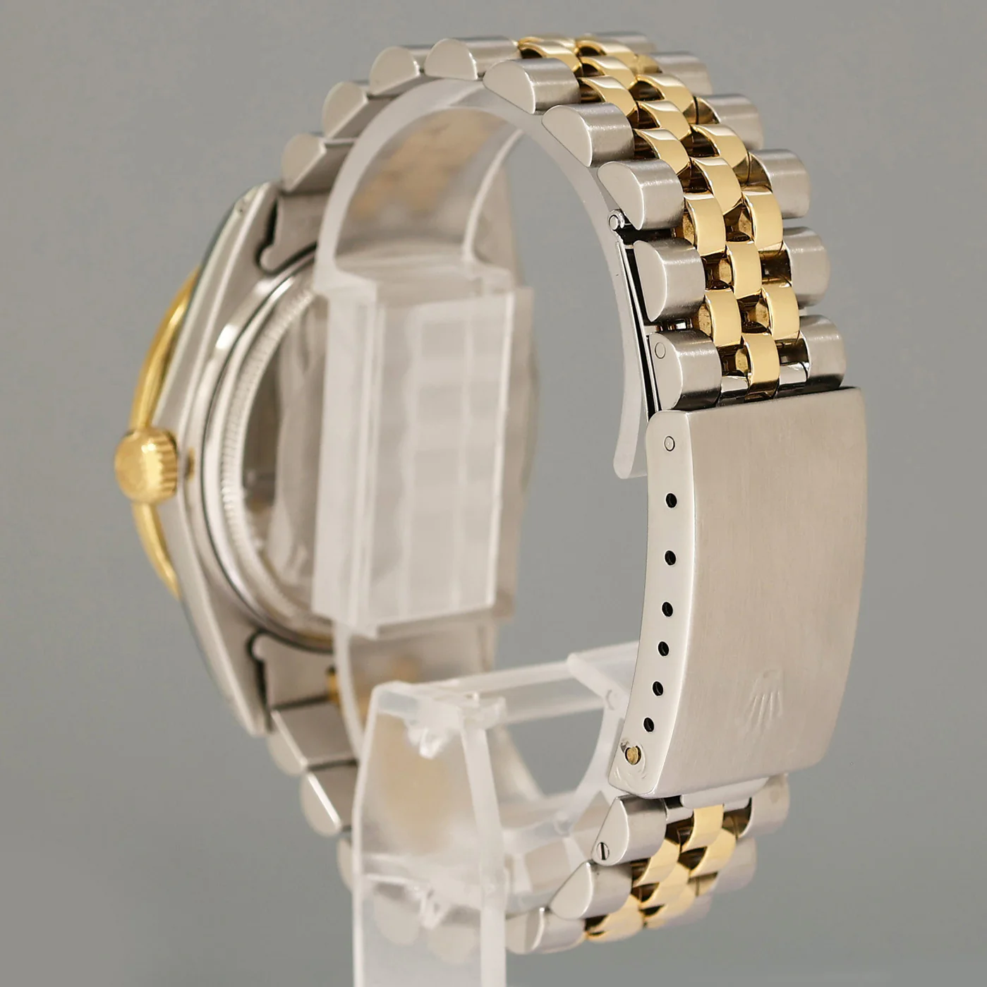 PEARL & DIAMOND BEZEL Rolex DateJust 16013 Two-Tone Yellow Gold Jubilee Watch Box - Image 4