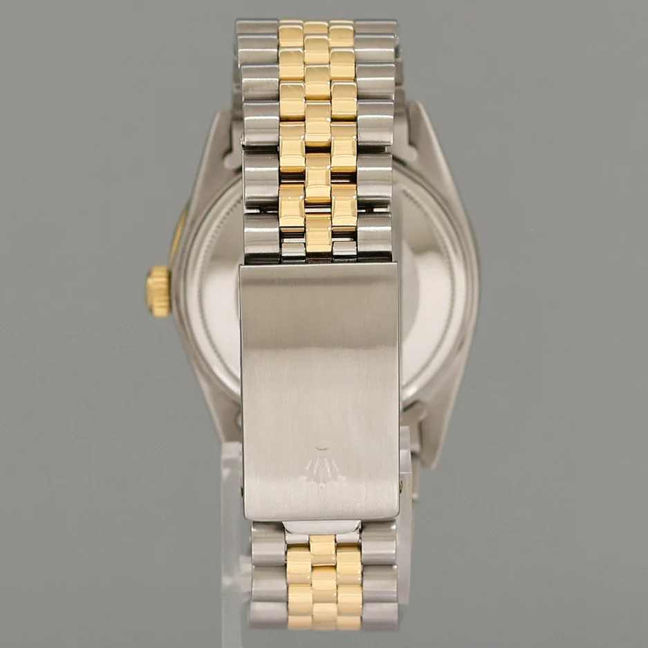 PEARL & DIAMOND BEZEL Rolex DateJust 16013 Two-Tone Yellow Gold Jubilee Watch Box - Image 5