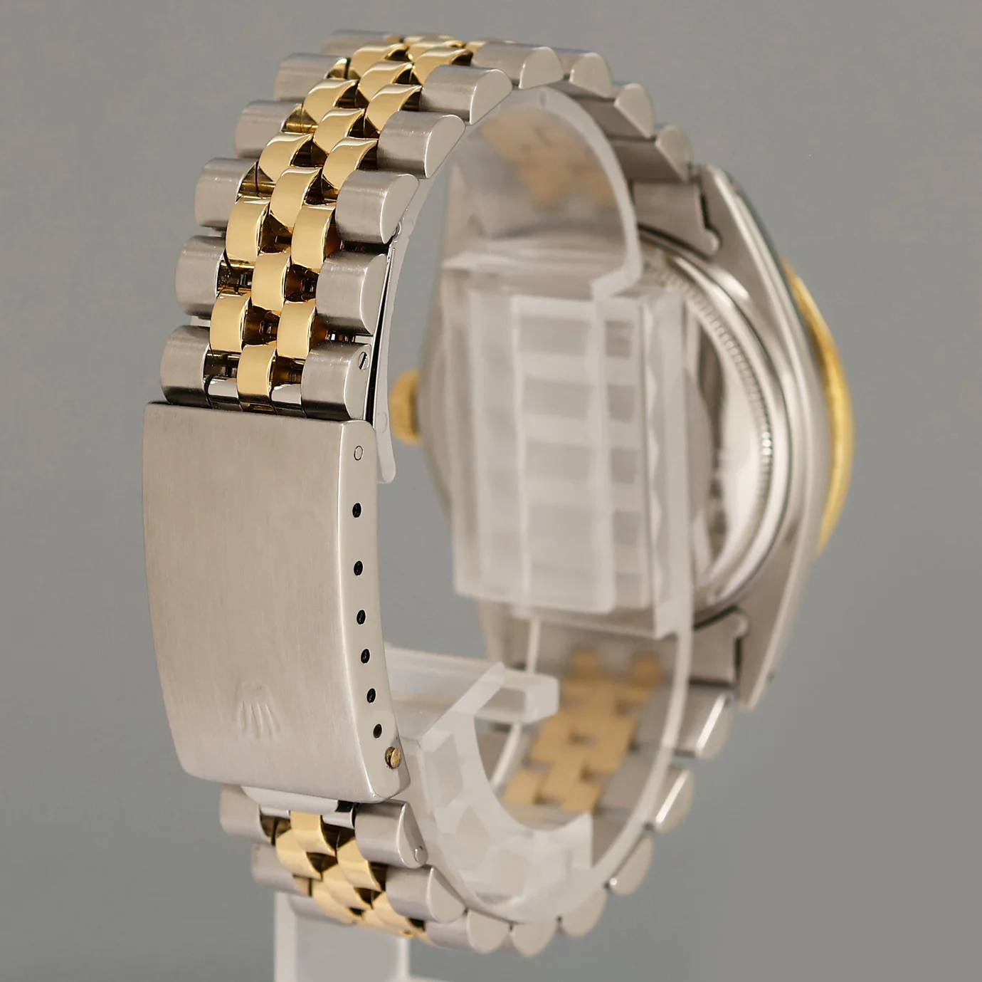 PEARL & DIAMOND BEZEL Rolex DateJust 16013 Two-Tone Yellow Gold Jubilee Watch Box - Image 6