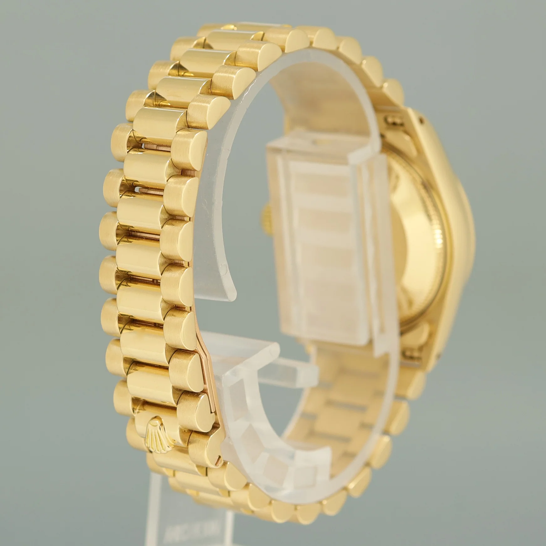 PEARL DIAMOND Rolex 68278 Yellow Gold 31mm Midsize Lady President Watch - Image 6