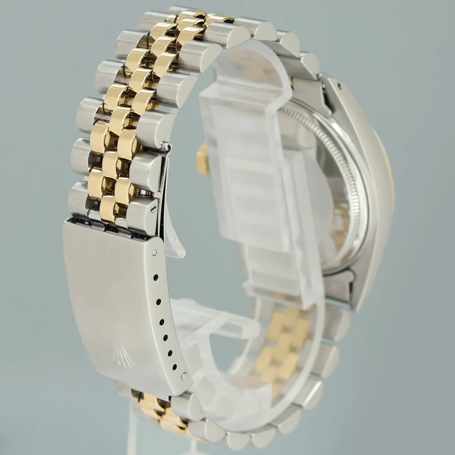 Rolex DateJust 16013 Champagne Stick Fluted Bezel Two Tone Gold Jubilee Watch - Image 4