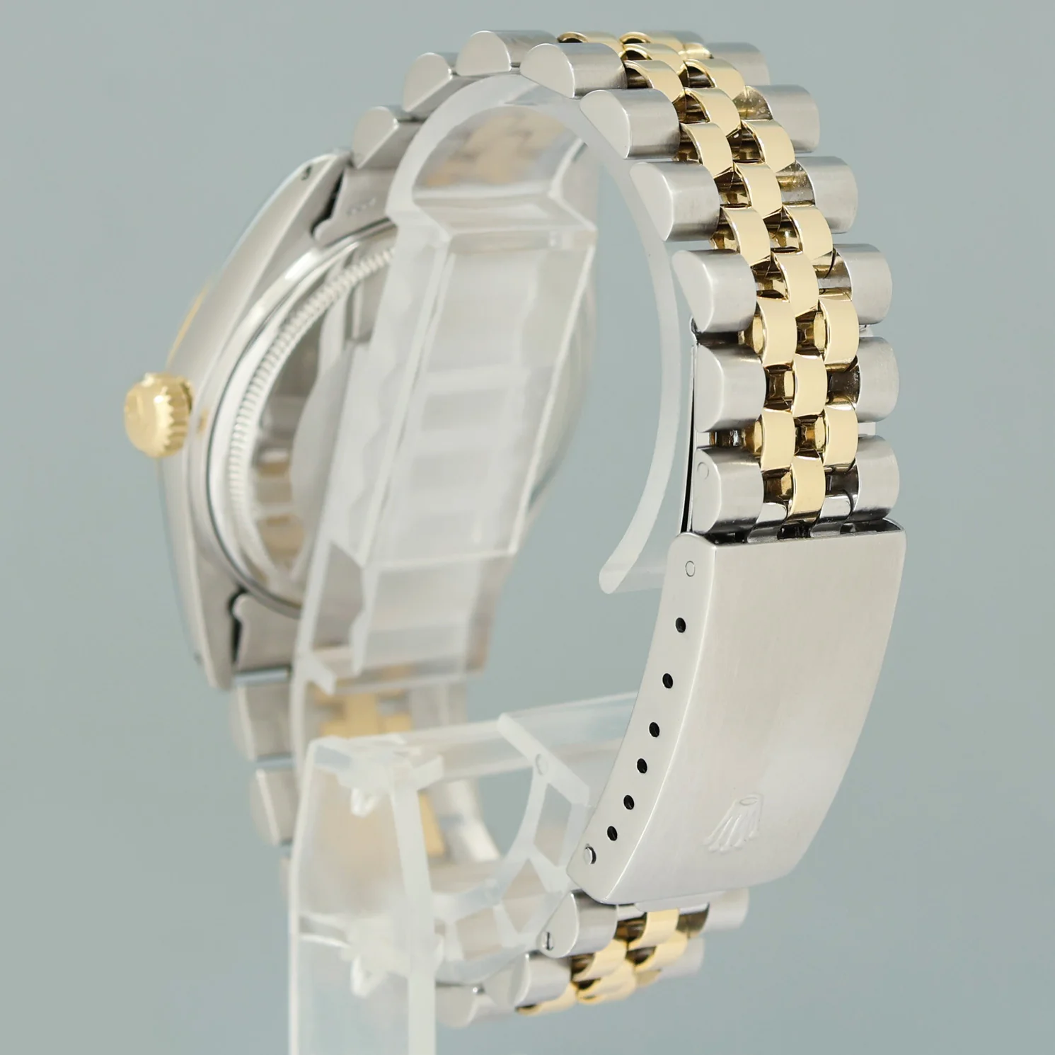 Rolex DateJust 16013 Champagne Stick Fluted Bezel Two Tone Gold Jubilee Watch - Image 5