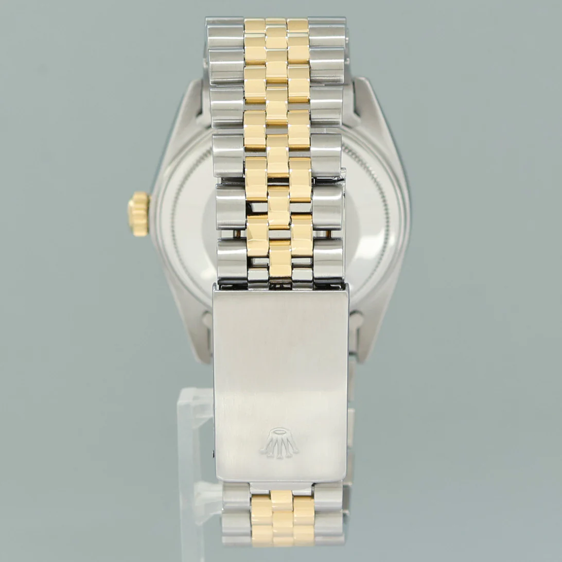 Rolex DateJust 16013 Champagne Stick Fluted Bezel Two Tone Gold Jubilee Watch - Image 6